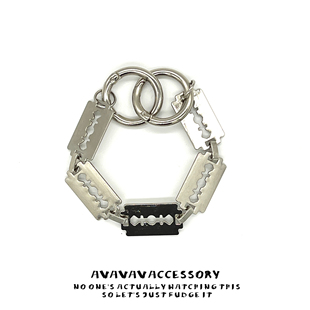 硬核NAGUY洞洞鞋配饰童鞋链条配件鞋扣diy生死簿金属男女同款包链