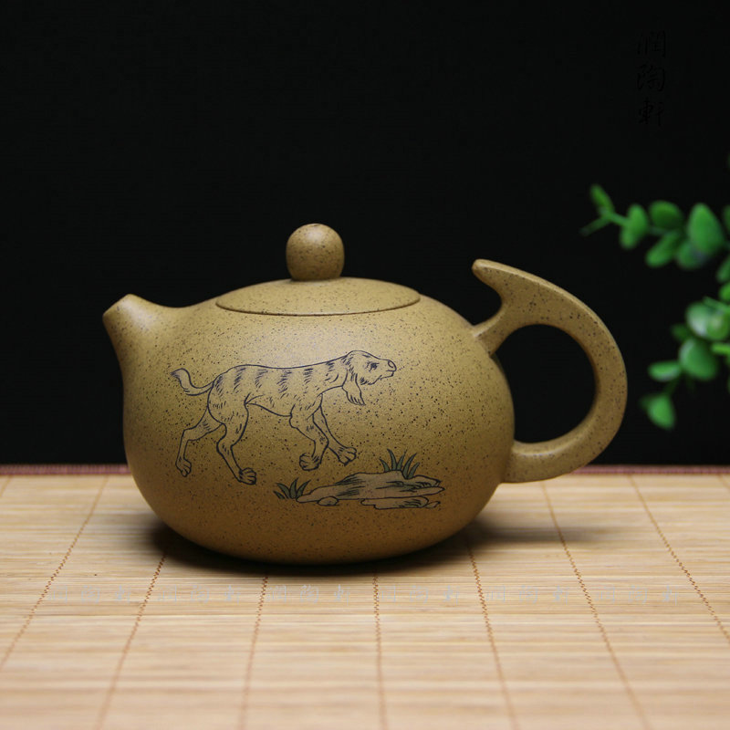 茶具泥绘宜兴原矿紫砂壶
