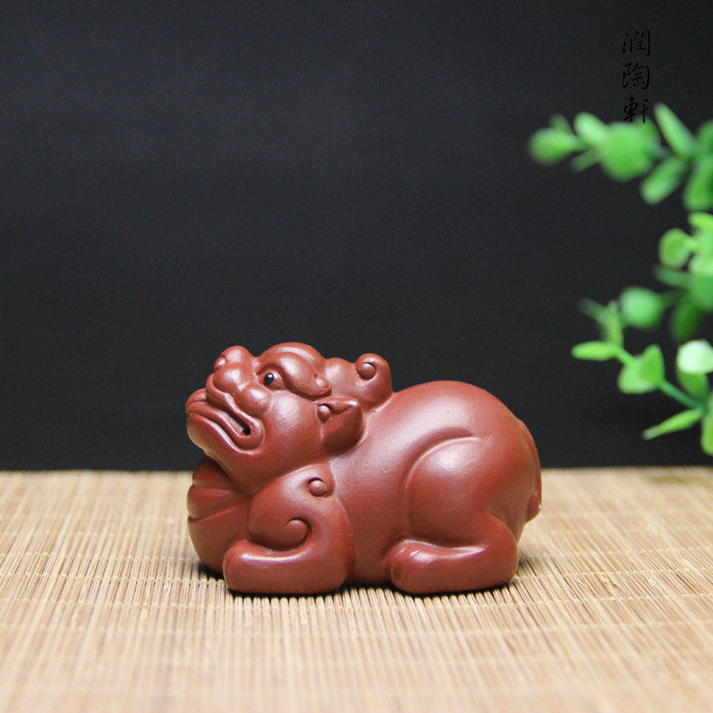 特价紫砂茶具宜兴紫砂茶宠紫砂摆件紫砂貔貅招财紫砂茶玩把玩雕塑