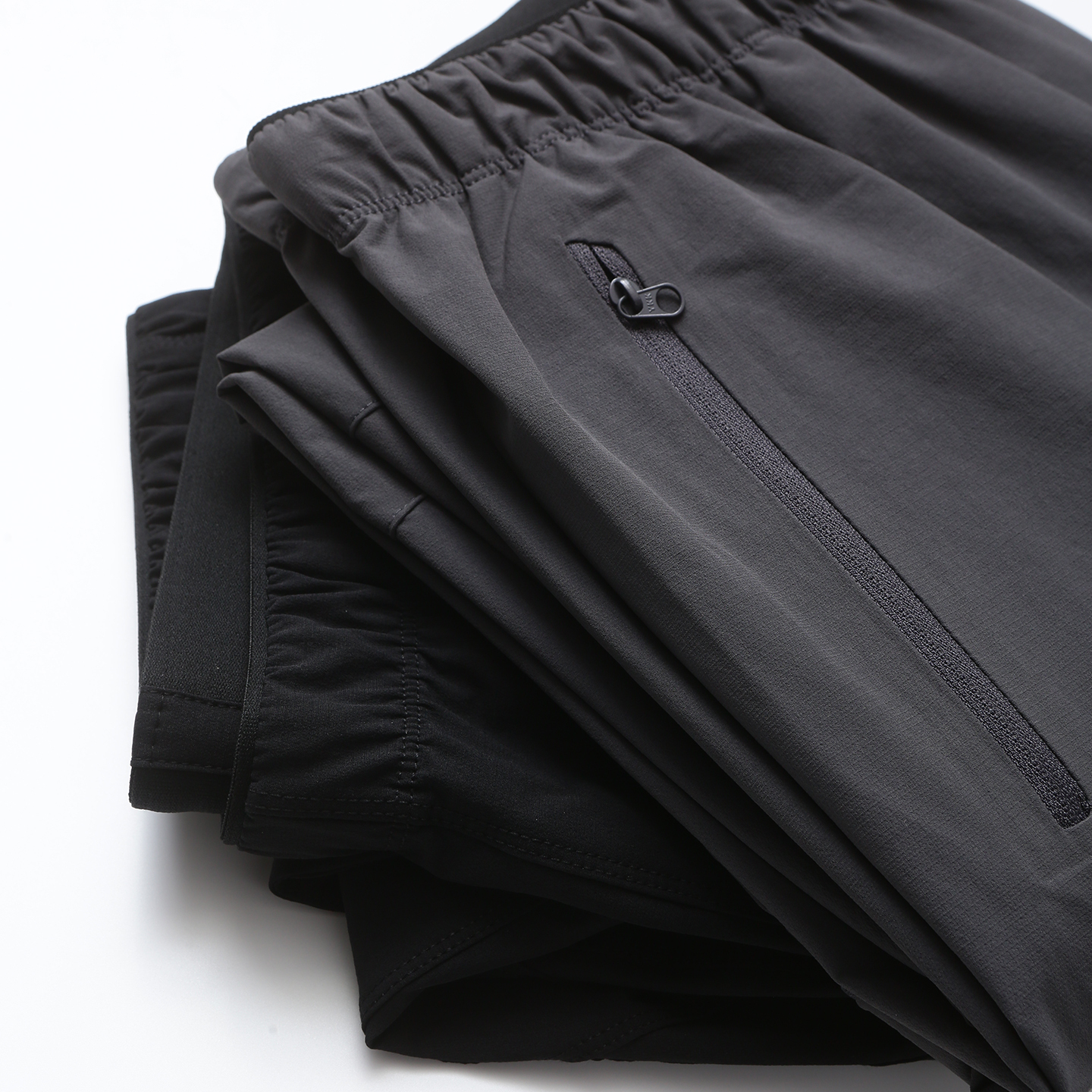 男宽松直筒运动裤松紧腰长裤