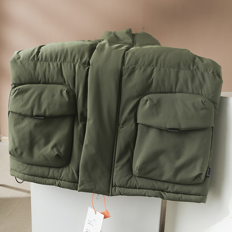 【休闲街头风！】2024新款秋冬男士廓形棉马夹立领保暖马甲外套潮,男装,常规马甲,淘宝优惠券,粉丝福利购,淘宝优惠卷