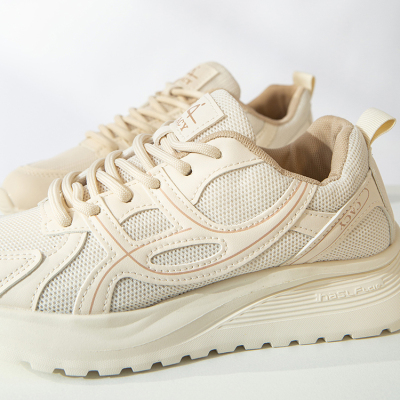 复古时髦厚底增高老爹鞋