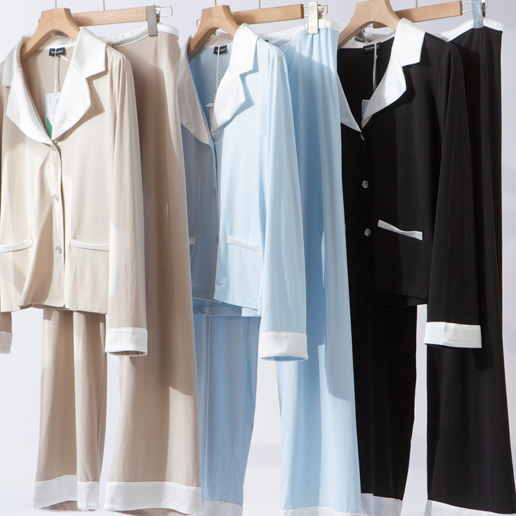 轻奢莫代尔棉混纺气质简约睡衣
