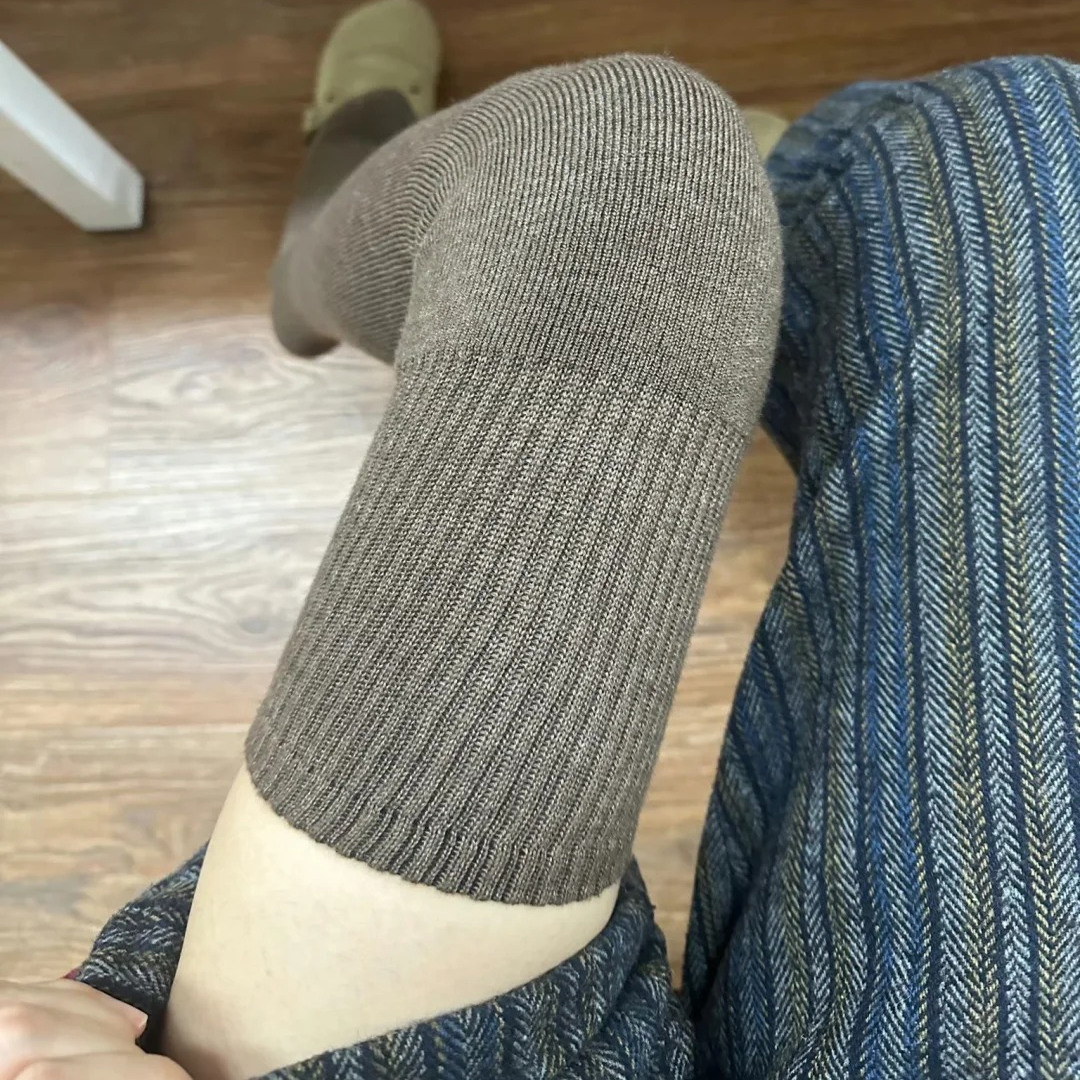 秋冬保暖显瘦小腿袜堆堆袜高筒袜