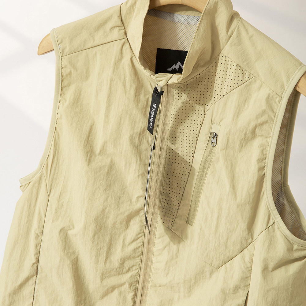 【山系户外！打孔透气】夏季男士立领坎肩运动背心薄款轻量化马甲,男装,常规马甲,淘宝优惠券,粉丝福利购,淘宝优惠卷