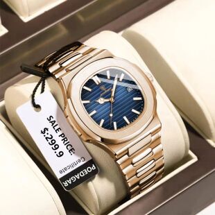 POEDAGAR Fashion Business Man Watch Waterproof Luminous Date