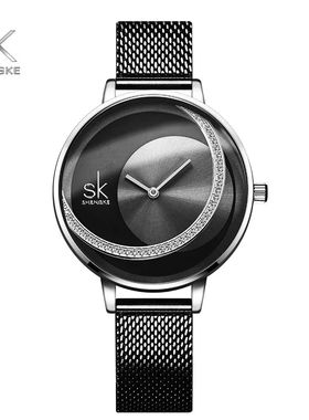 Shengke SK Fashion Top Luxury Brand Women Quartz Wristwatche