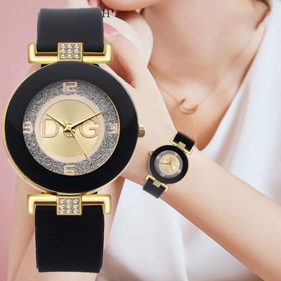 Simple black white quartz watches women minimalist design si