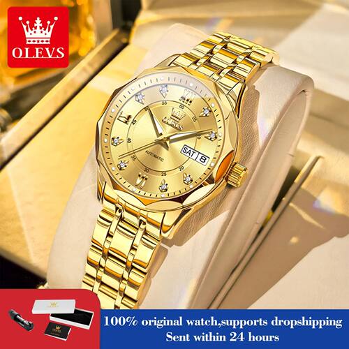 OLEVS 6727 Automatic Watch Woman Top Brand Luxury Waterproof