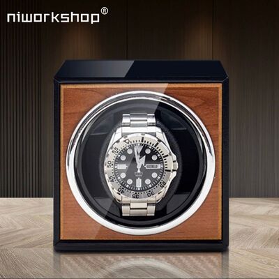 Niworkshop Single Automatic Watch Winder,Wooden Watches Stor