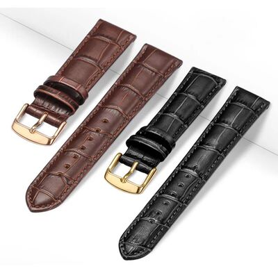 Universal Replacement  Leather Watch Strap Leather Watchband