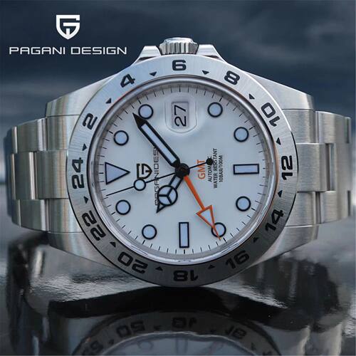 PAGANI Design 2025 New 42MM GMT Watch  Men's Automatic Mecha