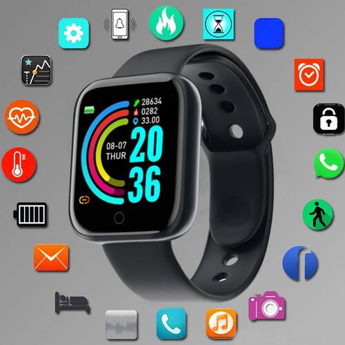 Smart Watch For Men Women Sport Mode Music Control Calorie D