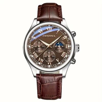 GAIETY High Quality Men's Luxury Belt Fashion Quartz Watch M