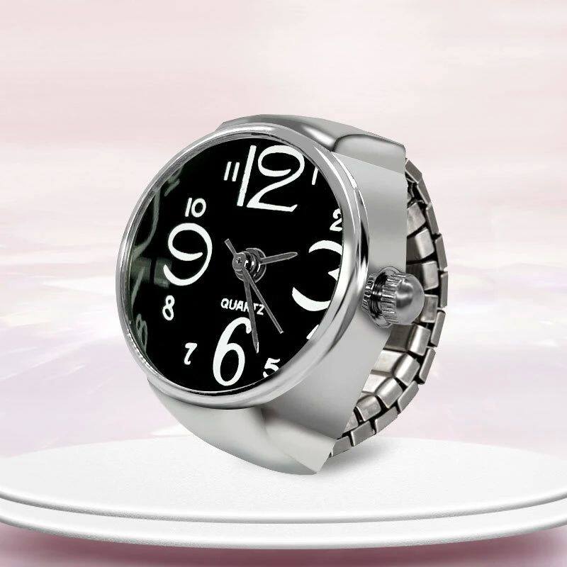 New Ring Watch Hot Selling Creative Circular Dial Alloy Shel