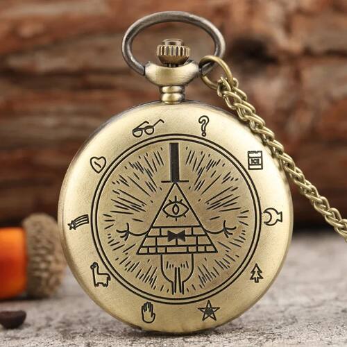 Eye of Providence Weird Town Triangle Devil Quartz Pocket Wa