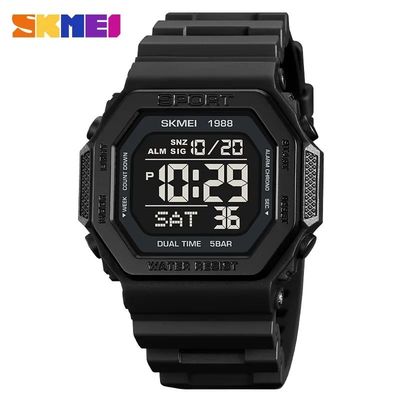 SKMEI 1988 Military Countdown Chrono Wristwatch for Men LED