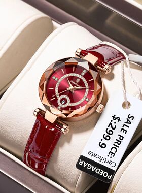 POEDAGAR Luxury Watch for Women High Quality Waterproof Date
