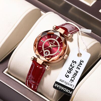 POEDAGAR Luxury Watch for Women High Quality Waterproof Date