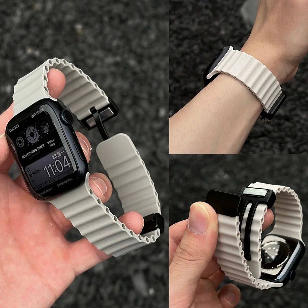 Magnetic Buckle Strap For Apple Watch Band Ultra2 49mm 45  4