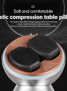 Automatic Double Watch Winder in Black& Silver ABS with Japa