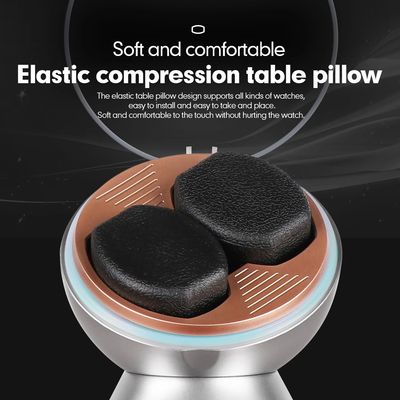 Automatic Double Watch Winder in Black& Silver ABS with Japa