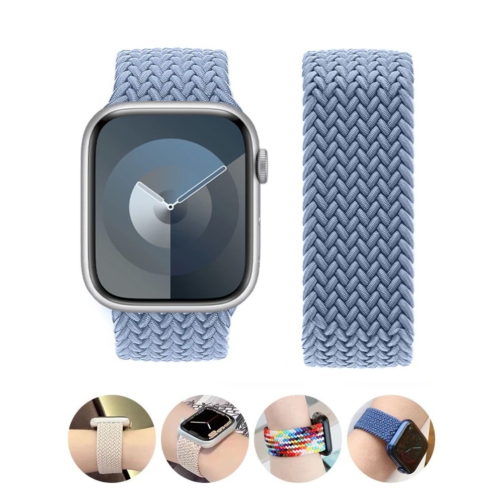Braided Solo Loop For Apple watch Band 44mm 45mm 42mm 40mm 4