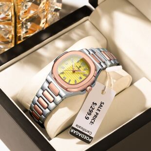 POEDAGAR Luxury Square Watch For Woman Luminous Waterproof D