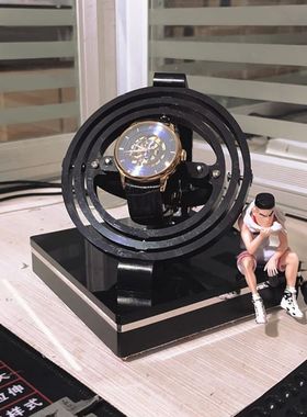 USB Power Automatic Watch Winder Display Case Rotating Displ