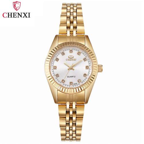 CHENXI Brand Top Luxury  Ladies Golden Watch for Women Clock