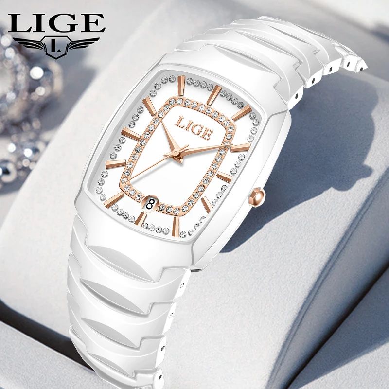 LIGE Luxury Quartz Woman Watch Fashion Casual Business Elega