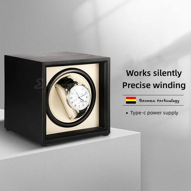 Embers Luxury 1 2 Slots Watch Winder Wooden Shaker Watch Box