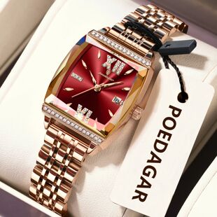 POEDAGAR Diamond Luxury Watch For Woman High Quality Waterpr