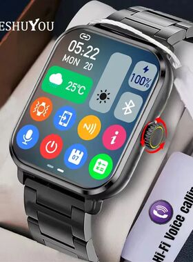 KESHUYOU New Smart Watch H9 Pro MAX 2.01-inch HD Display Blu