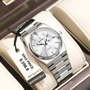 POEDAGAR Original New Woman Watch Stainless Steel Waterproof