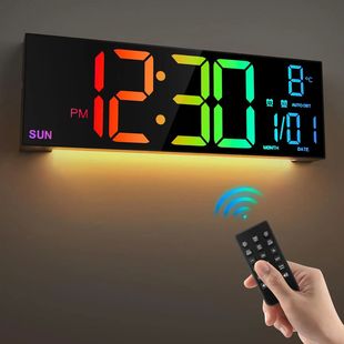16.2'' Large Digital Wall Clock with Remote Control Big LED/