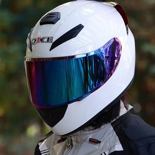 男女通用电动车机车骑士装 摩托车头盔3c认证四季 备外卖全盔安全帽