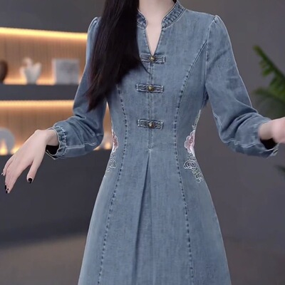牛仔连衣裙2025新款女夏