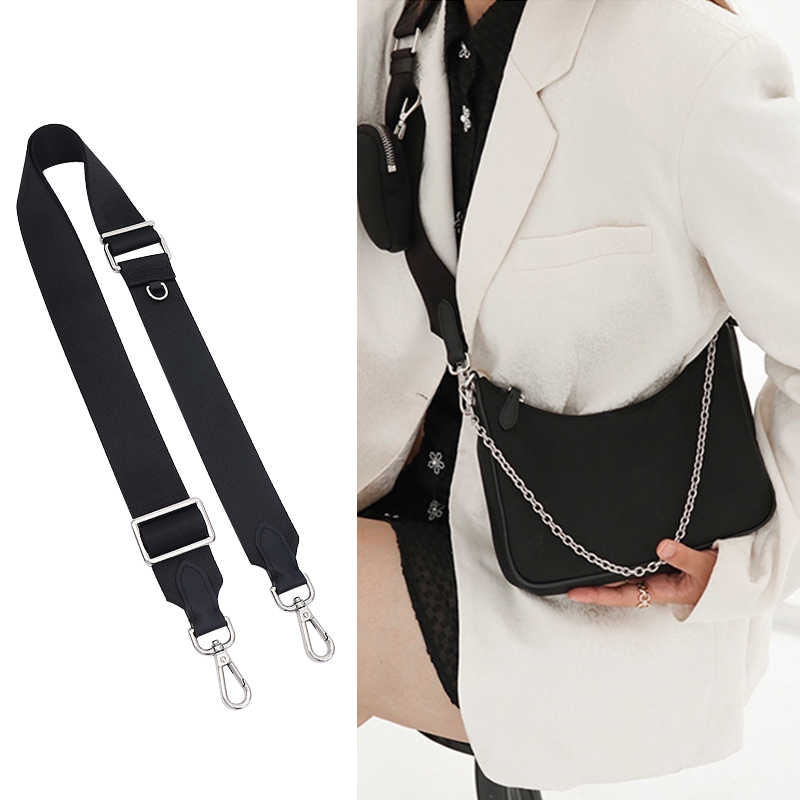 跨境专供帆布包带适用于LV steamer邮差包肩带改造单肩斜挎背带