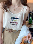 上衣外穿小众设计感高级感 无袖 白色吊带小背心女内搭2026新款 夏季