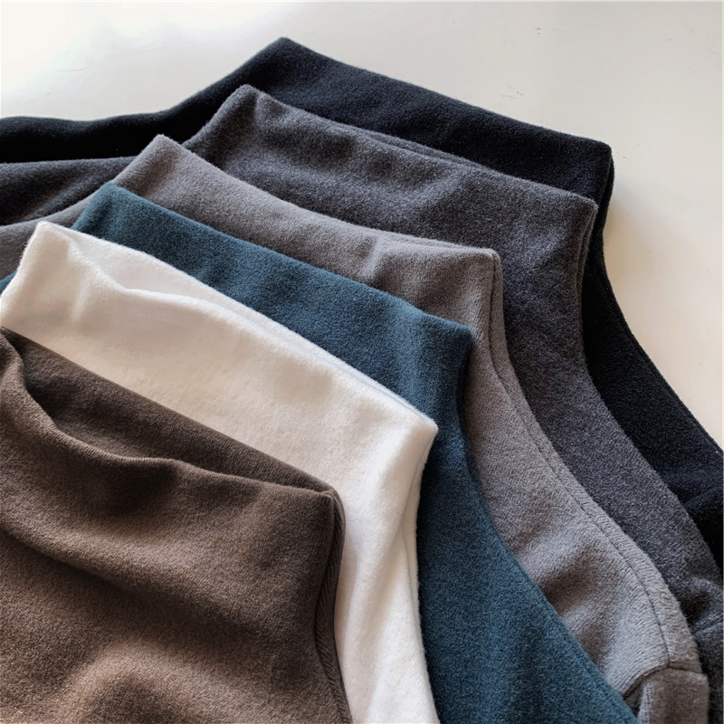 春秋季新款半高领内搭打底衫女