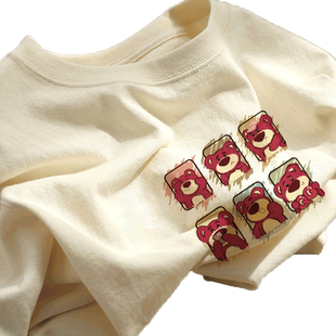 纯棉短袖t恤女装2026早春新款夏季复古港味chic冷淡系高级感上衣