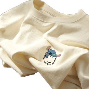 纯棉内搭打底衫女春秋装冬季洋气加绒小众设计感卡通长袖t恤上衣