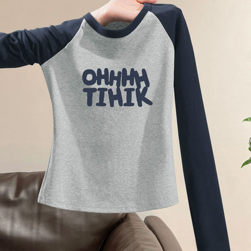 纯棉长袖t恤女冬季加绒内搭打底衫早秋修身上衣chic盐系韩风穿搭