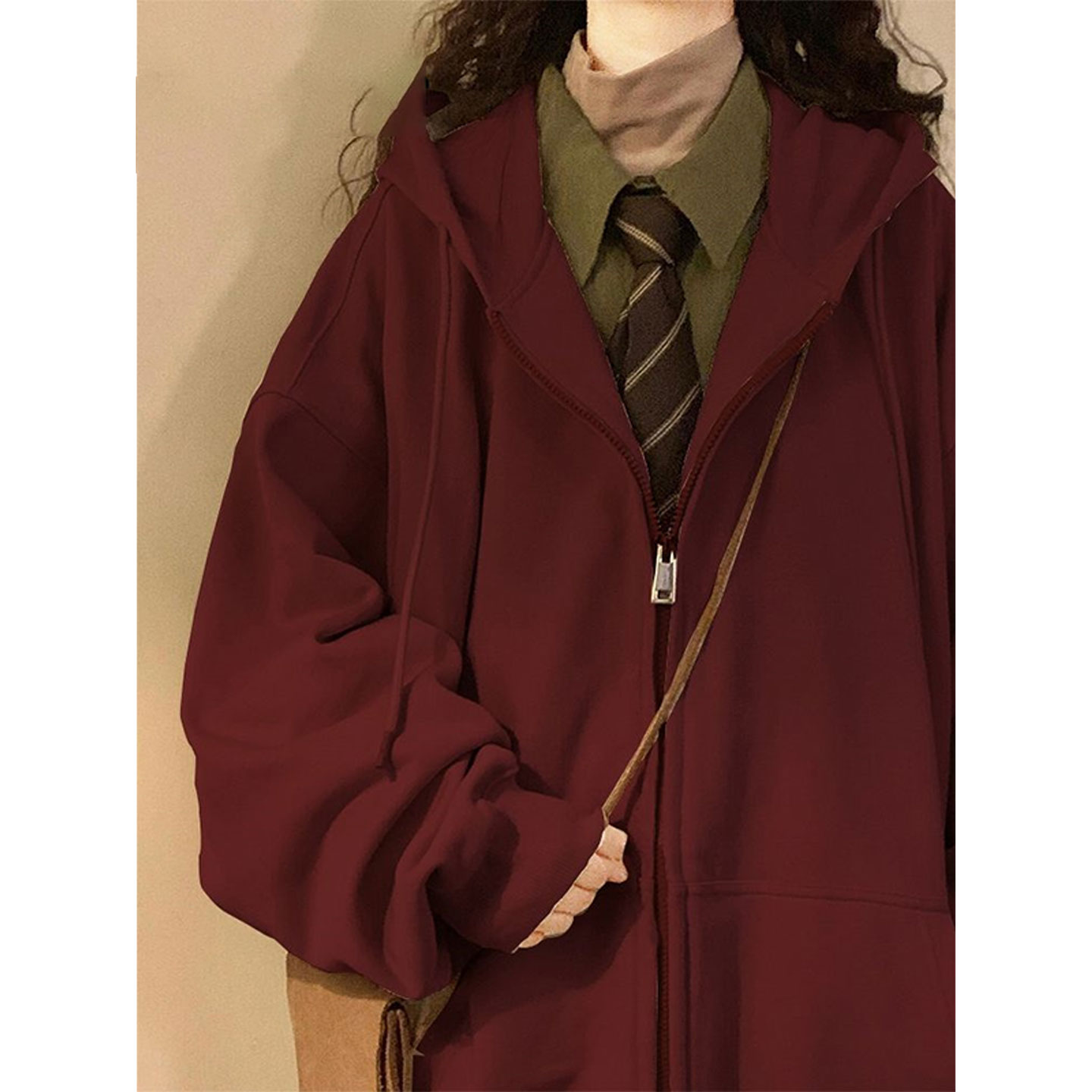 巨好看的女士连帽长袖卫衣2025年新款爆款时尚洋气秋冬季加绒外套