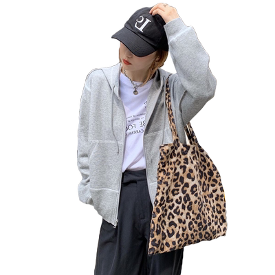 秋冬季加绒卫衣女开衫拉链外套