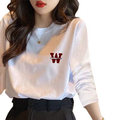 春秋季新款正肩长袖打底衫女内搭