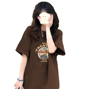 纯棉短袖t恤女2026新款爆款夏季韩系chic别致今年流行的漂亮上衣