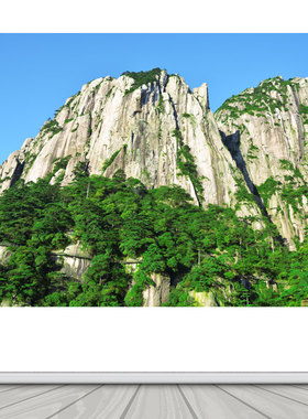 三清山雄伟山峰有山无水靠山图装饰壁画自然景观风景名胜客厅贴画
