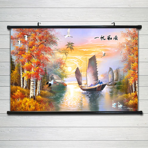 地中海风客厅卧室墙壁画